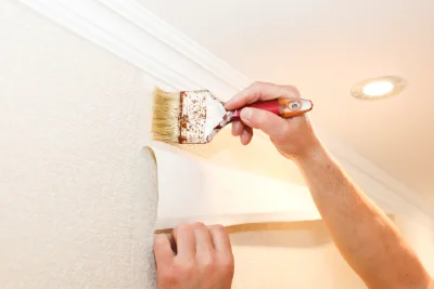 Pose de papier peint à Thomery — revêtements muraux et toiles de verre